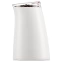 Electric Coffee Grinder - Stainless Steel Blades, Adjustable Grind Settings, One-Touch Operation, Easy to Clean for Home & Office Coffee Brewing (White)