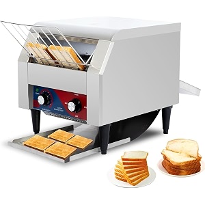 electric conveyor toaster commercial fast amp even toasting for hotels restaurants amp cafes 1300w capacity 150-180 slices per hour
