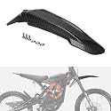 Front Fender for Surron Sur Ron LBX,Carbon Fiber Texture Electric Dirt Bike Mudguard Compatible Fit for EKX X21 X20 Segway X260 X160 PP Material Not Fits RST Fork