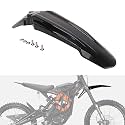 Front Fender for Surron Sur Ron LBX, Electric Dirt Bike Mudguard Compatible Fit for EKX X21 X20 Segway X260 X160 PP Material Not Fits RST Fork Black