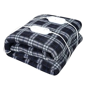 electric double bed blanket 60x60 inch  heated bed sheet with 3 heat settings  dual safety amp overheat protection  electric under blanket for warm winter sleep 6 years warranty