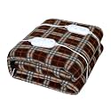 Electric Double Bed Blanket (60x60 Inch) | Heated Bed Sheet with 3 Heat Settings | Dual Safety &amp; Overheat Protection | Electric Under Blanket for Warm Winter Sleep, 6 Years Warranty