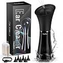 Electric Ear Wax Removal System, Water Powered Ear Cleaning Tool with Irrigation Flusher, 6 Tips, 4 Pressure Settings - Safe & Effective for Ear Wax Buildup Flushing and Cleaning