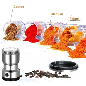 electric food mill grinder coffee grinder smash machine stainless steel coffee and spice grinder 150w