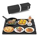 Nobula Electric Warming Tray Charcoal - Portable &amp; Foldable Food Warming Mat for Buffets, Countertops &amp; Parties - 3 Adjustable Temperature Settings