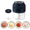 Electric Garlic Chopper,Mini Portable Veggie Chopper, Onion Mincer, Rechargeable Wireless Food Processor, Meat Vegetable Chilli Ginger Grinder Crusher for Home Kitchen Gadget (Black)