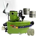 Electric Glass Polishing Machine, Straight Round Bevelled Glass Edging Grinder for Glass, Acrylic, Marble and Ceramic (Green)