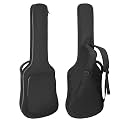 Electric Guitar Case 39 Inch Electric Guitar Bag 7mm Padding Waterproof Electric Guitar Gig Bag, Guitar Bag Electric Backpack with Neck Strap and Pocket, White Zipper