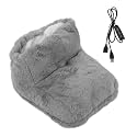 Electric Heated Foot Warmer Boots Super Soft Fleece USB Powered Thermostatic Foot Warmer for Home Office Use Keeps Feet Warm and Cozy