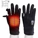 Electric Heated Gloves for Men & Women - Battery Work Touchscreen Thin Gloves for Working in Cold Winter Weather Rechargeable