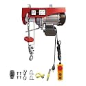 Electric Hoist, 880 lbs Electric Winch with 14 FT Wired Remote Control, Electric Hoist 110 Volt with 20-40 FT Lifting Height for Garage Warehouse Factory