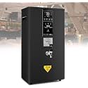 Electric Instant Hot Water Dispenser, Commercial Hot Water Dispenser Step-Heating Boiling Water Machine Wall-Mounted Tea Coffee Kettle Combination Water Boilers for Home Office,Black-50L/H