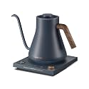 INTASTING Electric Kettles, Gooseneck Electric Kettle, ±1℉ Temperature Control, Stainless Steel Inner, Quick Heating, for Pour Over Coffee, Brew Tea, Boil Hot Water, 0.9L (Navy Blue)