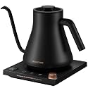 INTASTING Gooseneck Electric Kettle, ±1℉ Temperature Control, 0.9L, Black