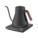 INTASTING Electric Kettles, Gooseneck Electric Kettle, ±1℉ Temperature Control, Stainless Steel Inner, Quick Heating, for Pour Over Coffee, Brew Tea, Boil Hot Water, 0.9L (Dark Grey)