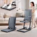 Electric Lift Chair with Footrest, Movable 4-Wheel Floor Lift for Elderly Falls with Magnetic Remote Control, Device to Lift Elderly Off Floor with 440LBS Capacity