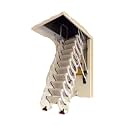 Electric Loft Telescopic Ladder Ceiling Loft Ladders Invisible Thickened Folding Ladders Fully Automatic Folding Lift Home Use(White,80x120cm)