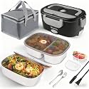 Electric Lunch Box Food Warmer with Dual Containers