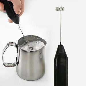 frothblast electric milk frother with stand handheld whisk beater foam maker for mocktails coffee latte matcha foamer cappuccino lemonadebatteries are not included black coffee black