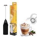 FrothBlast Electric Milk Frother with Stand Handheld Whisk Beater Foam Maker for Mocktails Coffee Latte Matcha Foamer Cappuccino Lemonade(Batteries are Not Included) (Black) (Multi)