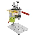 Electric Mini Bench Top Drill Press, Precision CNC Table Milling Machine w/ B10 Chuck for 0.6-6mm Bits, DIY Metal Woodworking Jewelry Making Drill Tool,1500-3000rpm