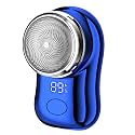 Electric Mini Shaver For Men Portable Electric Razor For Home Outdoor Travel Blue