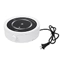 Luocute Electric Mini Stove, Silent Small Ceramic Hot Plate with Automatic Low Heat Mode, for Boiling Water Making Coffee Tea Soup Heating Meals Milk Hot Pot (US Plug)