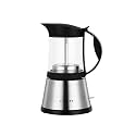Electric Moka pot, 3/6 Cup coffee maker, Glass Top(340ML)