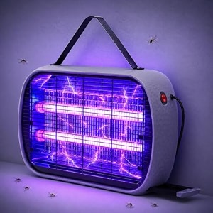 electric mosquito killer lamp insect fly killer machine for home kitchen kids bedroom eco-friendly indoor outdoor restaurants office bedroom led old boys amp girls  speech dffd e4w-black