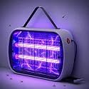 Electric Mosquito Killer Lamp Insect Fly Killer Machine for Home Kitchen Kids Bedroom Eco-Friendly Indoor Outdoor Restaurants Office Bedroom LED Old Boys & Girls | Speech dffd (E4W-Black)