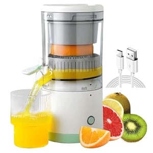 electric orange juicer machine wireless citrus press juicer manual mosambi juice maker instant juice machine for fruit 200ml capacity - 45w mini portable juicers