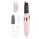 Electric Pedicure Device Foot Care Foot File with 2 Heads, Portable Callus and Dead Skin Remover, Foot Scrubber and Feet care Machine