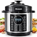 Electric Pressure Cooker 6L (5.5 L), 10-in-1 Multi Function Smart Cooker with Digital Touch Panel, Stainless Steel Body, 1000W | Rice, Dal, Curry, Soup, Slow Cook | Safe & Energy Efficient