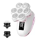 Electric Razors for Women Legs：7D Magnetic Detachable Head Flawless Razor-IPX7 Waterproof Wet Dry Cordless Trimmer-USB Rechargeable Travel Kit(P4)