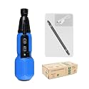 Electric Screwdriver Adjustable Speed Drill 3.6V USB Rechargeable Removable Replaceable Power Tool with LED Light