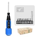 Electric Screwdriver Adjustable Speed Drill 3.6V USB Rechargeable Removable Replaceable Power Tool with LED Light