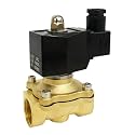 Electric Solenoid Gas Valve 1/4" 3/8" 1/2" 3/4" 1" Normally Closed Pneumatic for Water Oil Air Glue 12V 24V 220V 110V(DN25,DC24V)