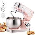 Electric Stand Mixer 5.3QT 6+P Tilt-Head Speed Pink