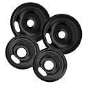 Electric Stove Drip Pans Set of 4 (2 x 6-Inch &amp; 2 x 8-Inch) Stove Drip Pans for Electric Stove for Whirlpool, Maytag, KitchenAid &amp; More – Compatible with W10290350 &amp; W10290353 Stove Burner Drip Pan