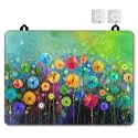 Abstract Floral Watercolor Painting Stove Top Cover for Electric Stove,Thick Natural Rubber Glass Top Protector, Prevents Scratching, Expands Usable Space 28x20