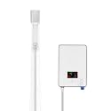 Electric Tankless Water Heater, 110V 6.5KW Instant Hot Water Heater, On Demand Hot Water Heater Digital Display, Water Heater Bathroom Bath Shower Kit Home, White