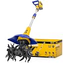 Electric Tiller for Gardening Compatible with Dewalt 20V Battery(Tool Only),330RPM Garden Tiller with 48 Steel Tines,9'' Tilling Width & 6.5'' Depth Rototillers for Lawn/Soil Cultivation