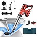 Electric Toilet Plunger，Drain Clog Remover Tools,High Pressure Air Toilet Plungers Heavy Duty Plunger For Toilet,Bathroom,Floor Drain,Sewer,Pipe，RED