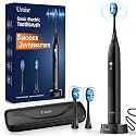 Electric Toothbrush for Adults - 90 Day Battery Life, Rechargeable Sonic Toothbrushes with Pressure Sensor, Smart Screen Travel Electric Toothbrush with Case, 5 Cleaning Modes & 3 Intensities Settings
