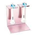 Electric Toothbrush Head Holder, Oukimly Toothbrush Holder Wall Mounted or Desktop, Metal Tooth Brush Holder, Shower Brush Head Holder, Electric Toothbrush Holder for Bathroom (Rose Gold, Small)