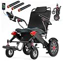 Electric Wheelchair for Adults, 20.3" Wide Seat, Red,912-36