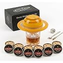 Premium Electric Whiskey Smoker Kit, Butane-Free & Rechargeable Smoke Infuser for Aromatic Smoked Old Fashioned & Bourbon, 6 Wood Chips & 2 Ice Cubes, USB-C, Gifts for Men, Cocktail Smoker