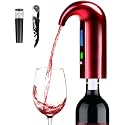 Electric Wine Aerator, Wine Dispenser, Aeration and Decanter Wine Pourer, Red White Wine Accessories Best Wine Gifts -Red