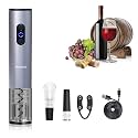 Hotool Rechargeable Electric Wine Opener Set Wine Gift, Electric Corkscrew