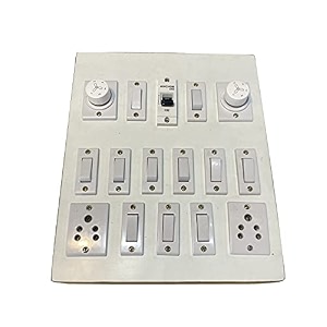 electric wooden switch board 11 switches2sock2regulator1 mcp